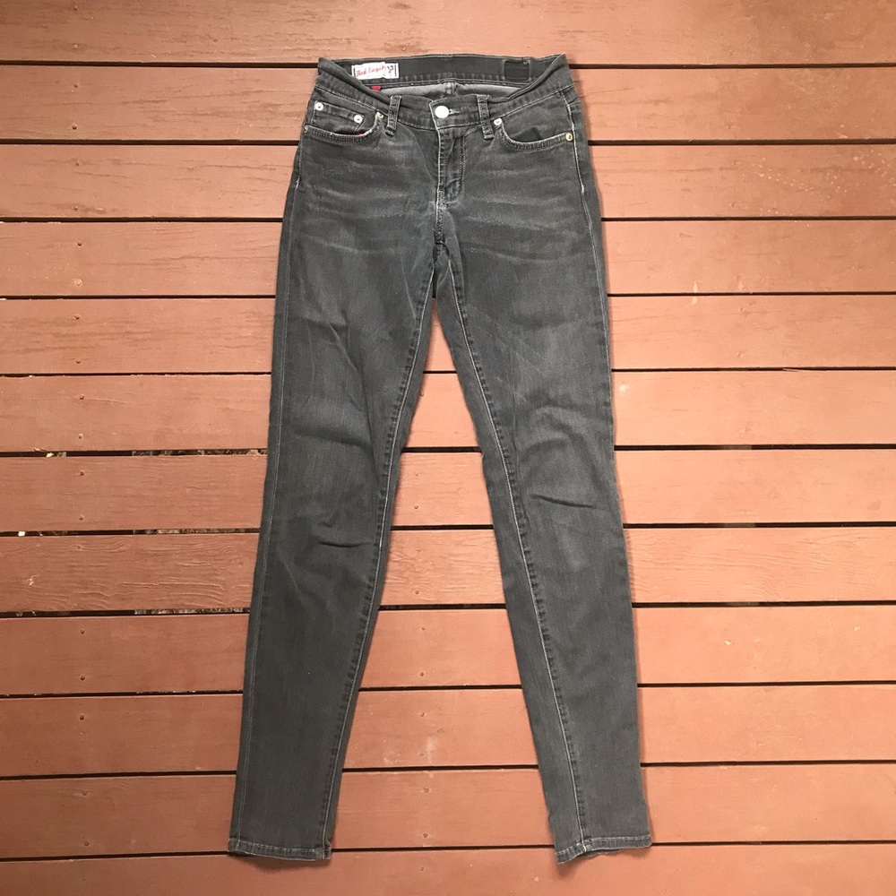 Red Engine Denim Skinny Jeans Y2K vintage